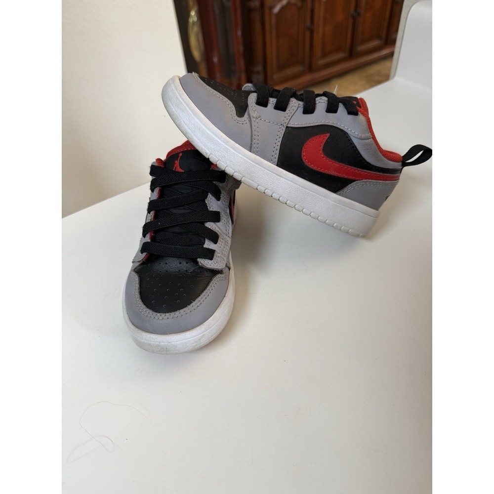 Nike Air Jordan 1 Low ALT Cement Fire Red 11C Toddler Kids DR9748-060